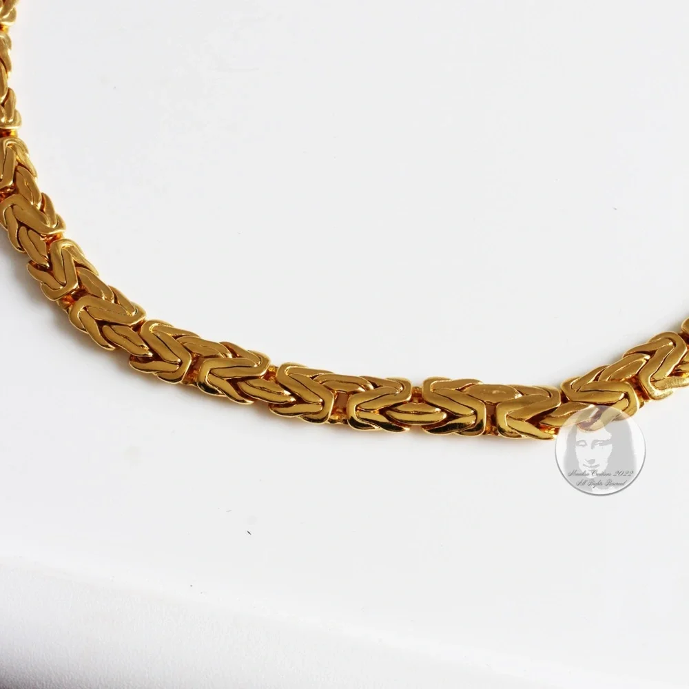 Premier Designs Gold Metal Necklace Chunky V-Shape Costume Jewelry